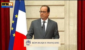 Hollande: "Votre héroïsme doit être un exemple pour beaucoup"