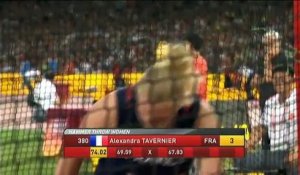 Mondiaux d'athlétisme : Alexandra Tavernier décroche le bronze au lancer du marteau