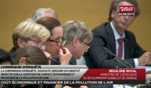 Ségolène Royal - Commission d'Enquête sur le coût économique et financier de la pollution de l'air - Audition