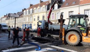 Boulogne : le "geyser" coupé, Véolia remplace le tuyau