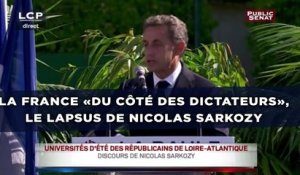 La France «du côté des dictateurs», le lapsus de Nicolas Sarkozy