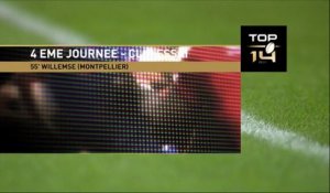 TOP 14 - Montpellier - Stade Français : 44-20 - ESSAI 1 Paul WILLEMSE (MON) - Saison 2015/2016