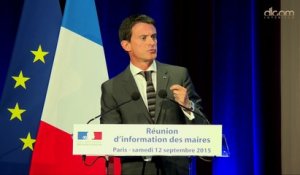 Réunion d'information des maires - Clôture de Manuel Valls