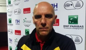 Johan Van Herck, capitaine de l'équipe belge de Coupe Davis