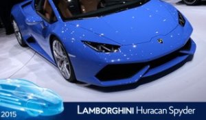 Lamborghini Huracan Spyder en direct du salon de Francfort 2015