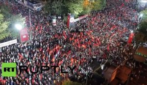Grèce: réunion préélectorale du Parti Communiste inonde la place Syntagma