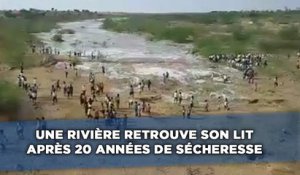 Une rivière retrouve son lit après 20 années de sécheresse