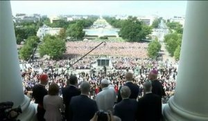 Etats-Unis : le président de la chambre des représentants en larmes devant le discours du pape