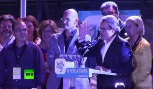 Les indépendantistes célèbrent la victoire aux élections régionales à Catalogne