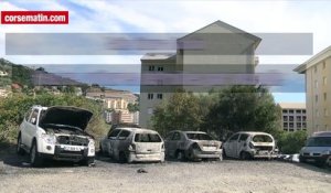 4 voitures détruites par un incendie à Bastia