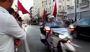 Accident lors du passage de Mohammed VI et Hollande au Maroc