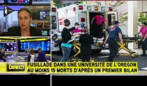 Fusillade dans une université de l'Oregon : une dizaine de morts