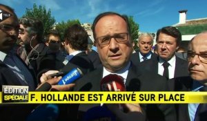 Intempéries : "Nous avons vécu un drame", estime Hollande