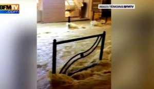 Intempéries:  les images des témoins BFMTV montrent la brutale montée des eaux