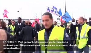 Air France : le CCE interrompu par des centaines de manifestants