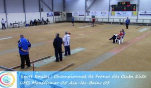 Point de précision, Montélimar contre Aix-les-Bains, Club Elite Masculin J1, Sport Boules, saison 2015 / 2016