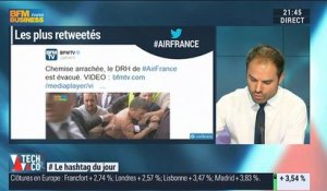 Le Hashtag du jour: 17 000 tweets sur l'incident lors du comité central d'entreprise d'Air France - 05/10