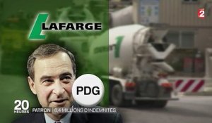 Le PDG de Lafarge va toucher plus de huit millions d'euros d'indemnités