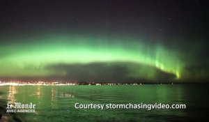 Spectaculaire aurore boréale dans le Minnesota