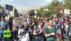 Une explosion retentie lors d'un rassemblement en soutien à la politique russe en Syrie