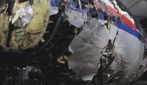 En images : au pied de la carcasse détruite du MH17