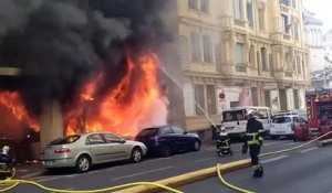 Incendie rue de la Buffa à Nice