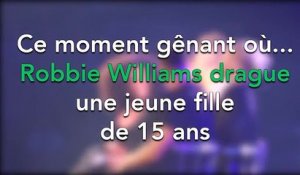 Ce moment gênant où Robbie Williams drague une ado