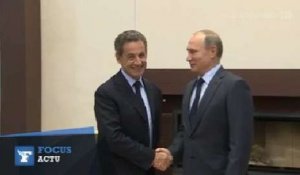 Poutine à Sarkozy : «Je suis content de te revoir Nicolas»