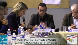 PORTIRAGNES - 2015 - CAHM CONSEIL  AGGLO NOVEMBRE 2015 Seconde partie