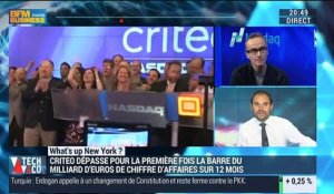 What's Up New York: Criteo dépasse pour la première fois le milliard d'euros de chiffre d'affaires sur 12 mois - 04/11