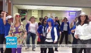 Flash mob à Carrefour St André