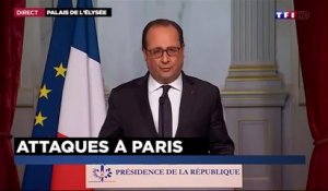 Discours de François Hollande suite aux attentats du 13 Novembre 2015