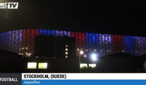 Attentats à Paris : la Friends Arena aux couleurs de la France (Suède)