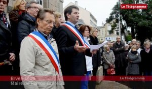 Perros-Guirec (22). Une minute de silence  et la Marseillaise