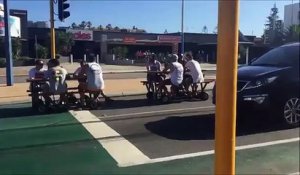 Une table de pic-nique motorisée en Australie