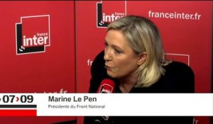 Marine Le Pen : "Comprendre les terroristes, c'est le rôle d'une assistante sociale, pas d'une ministre"