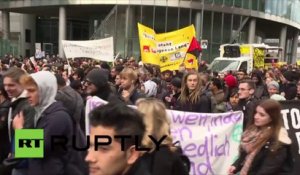 Grève des étudiants contre le racisme à Berlin
