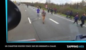 Un chauffeur routier tente d’écraser des migrants à Calais