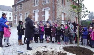 Les écoliers de Sains-du-Nord plantent l'arbre du Bataclan