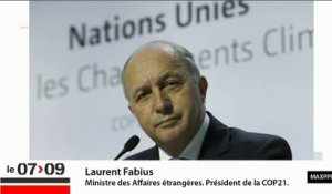 Climat, COP 21, Syrie : Laurent Fabius répond à Patrick Cohen