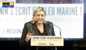 Quand Marine Le Pen dépeint la France sous l'emprise d'un "totalitarisme islamiste"