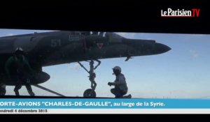 Des avions chargés de bombes décollent du «Charles-de-Gaulle»