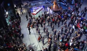 Flash Mob impressionnant de l'US Air Force dans un musée