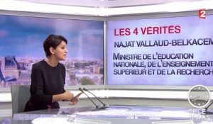 Najat Vallaud-Belkacem invitée des 4 vérités pour la Journée de la Laïcité