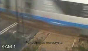 Un cycliste se fait percuter par un train à 140 Km/h