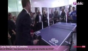 Exclu Vidéo : Kate et William : Ils font du ping-pong, et du basketball pour la bonne cause !