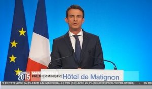 Régionales - Manuel Valls : "Aucun soulagement, aucun triomphalisme"