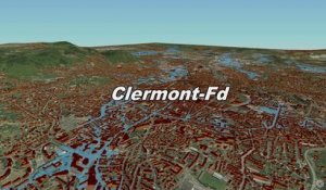 Que se passerait-il en cas d'inondation ? simulation autour de la Tiretaine, dans l'agglomération clermontoise
