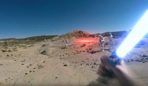 Star Wars : Fan Jedi et équipé d'une GoPro, il livre un combat sans merci
