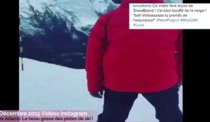Exclu Vidéo :  Kev Adams : Beau gosse sur son snowboard !
